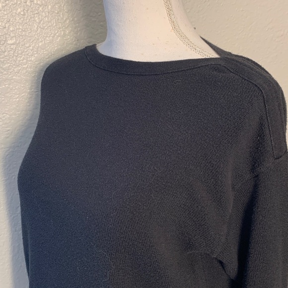 J. Jill size medium, Elegant Black Knit boat neck sweater - Picture 3 of 10